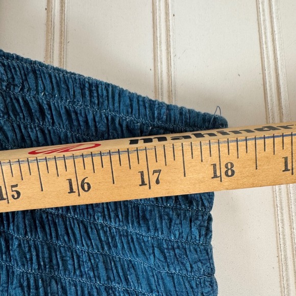 Torrid Smocked Tube Romper Legion Blue Floral Plus Size 1X 14-16 NWT 43625951 - Picture 5 of 15